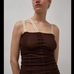 **Baserange Hewn Strap Top in Tactile Size Small*""